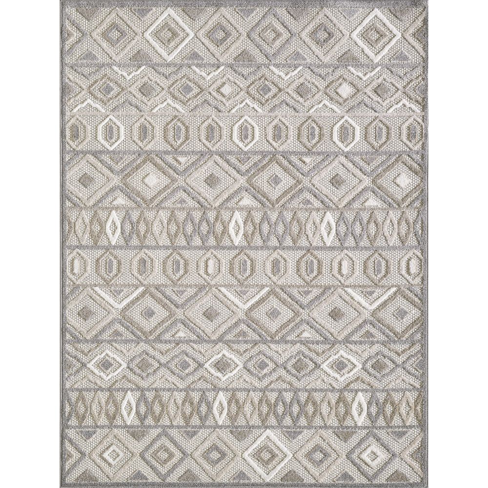 KAS CAA6925 Calla 3 Ft. 3 In. X 4 Ft. 11 In. Rectangle Rug in Grey